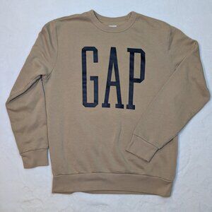 GAP Men’s Essential Beige Crewneck Sweatshirt | Small | Minimalist Classic